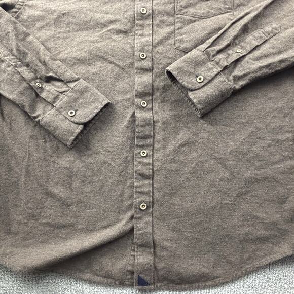 UNTUCKit Shirt Adult 2XL XXL Brown Button Up Long Sleeve Flannel Casual Men's - Picture 6 of 14